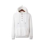 Long-sleeved jacket in sweatshirt fabric with a lined drawstring hood